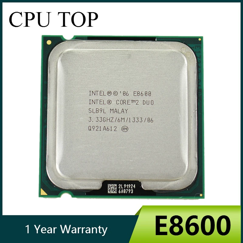Процессор Intel Core 2 Duo E8600 3 33 ГГц 6M 1333 МГц Socket 775 CPU|cpu processor speed test|shipping industrycpu |
