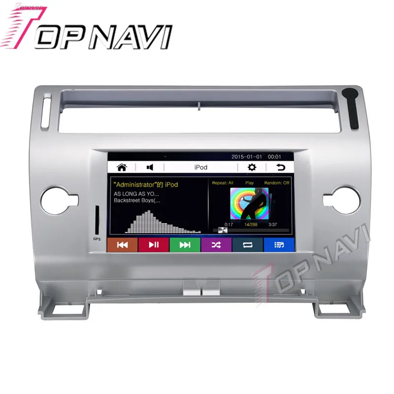 7 дюймовый автомобильный DVD плеер Topnavi GPS для Citroen C4 автомобильное радио