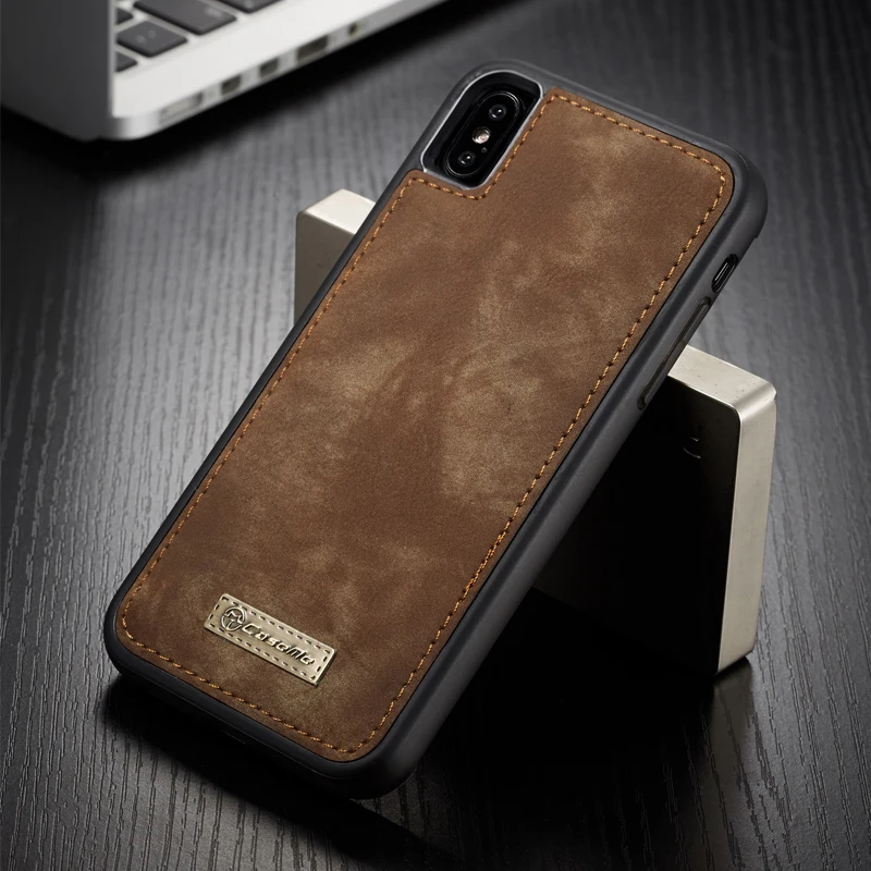 

Оригинальный чехол для iPhone XS Max, винтажный Магнитный чехол-накладка из кожи и мягкого силикона ТПУ для iPhone X XS MAX XR, чехлы
