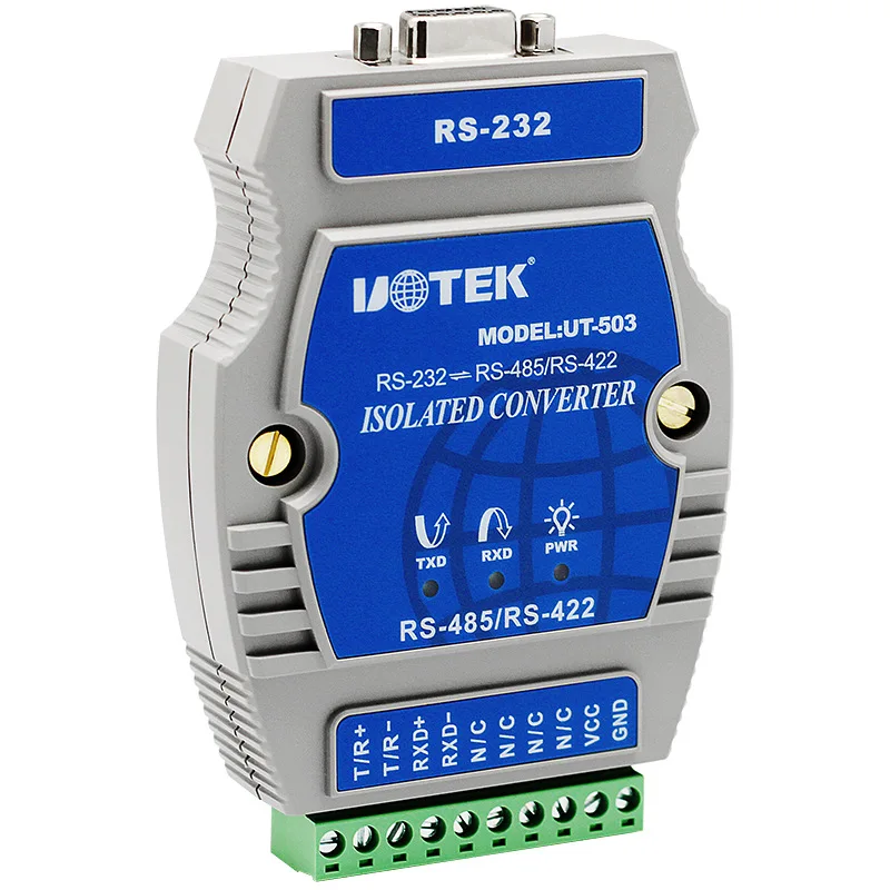 UT 502 RS232 в 2 портовый RS485 конвертер фотоэлектрическая изоляция Молниезащита