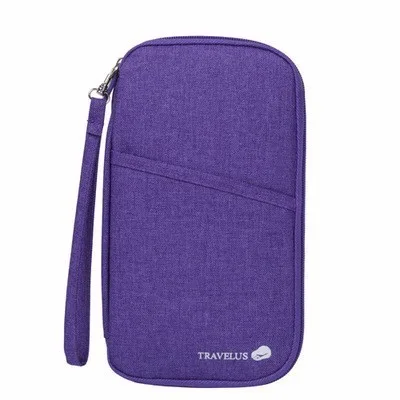 purple Аксессуары для путешествий, высокое качество, Оксфорд, дорожный кошелек, держатель для паспорта, держатель для ID, органайзер для хранения, клатч, сумка для денег - Цвет: purple
