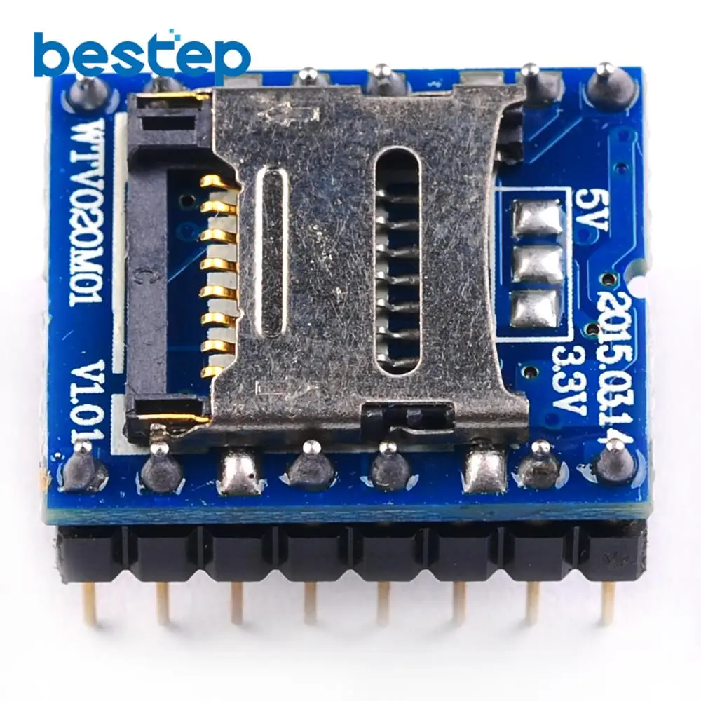 WTV020 WTV020-SD WTV020SD-20SS мини SD карта MP3 звуковой модуль для PIC WTV020-SD-16P | Электронные