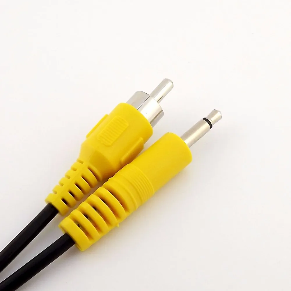 10 шт. 3 5 мм 1/8 "моно штекер в один RCA Phono аудио видео адаптер кабель 5ft|adapter cable|cable