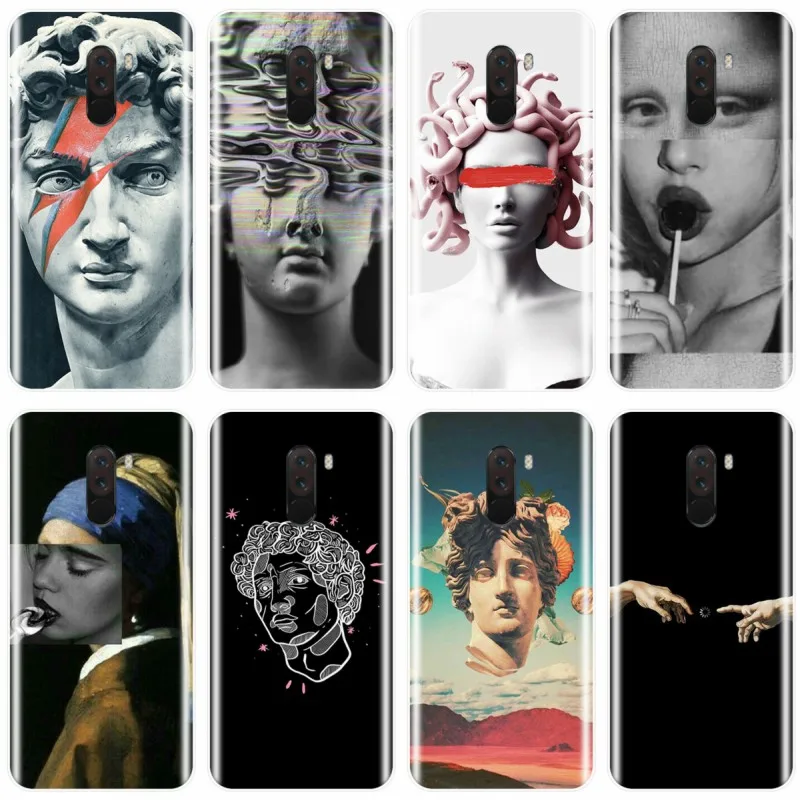 Чехол для телефона Art David Statue flower из мягкого силикона случай redmi Примечание 4 5 6 7 NOTE