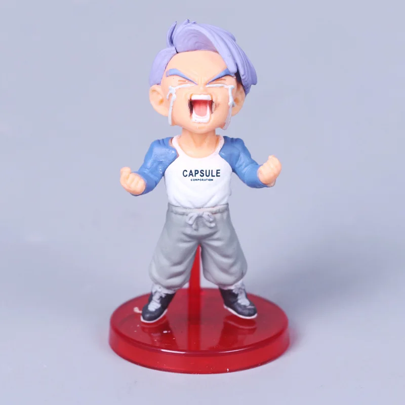 DISNEY 6 шт. 8 см аниме Dragon Ball Z Super Saiyan Trunks Son Gohan фигурка героя стрекозы Коллекционная