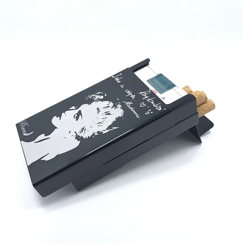 Лидер продаж 2017 модный металлический портсигар с черепом из алюминиевого сплава