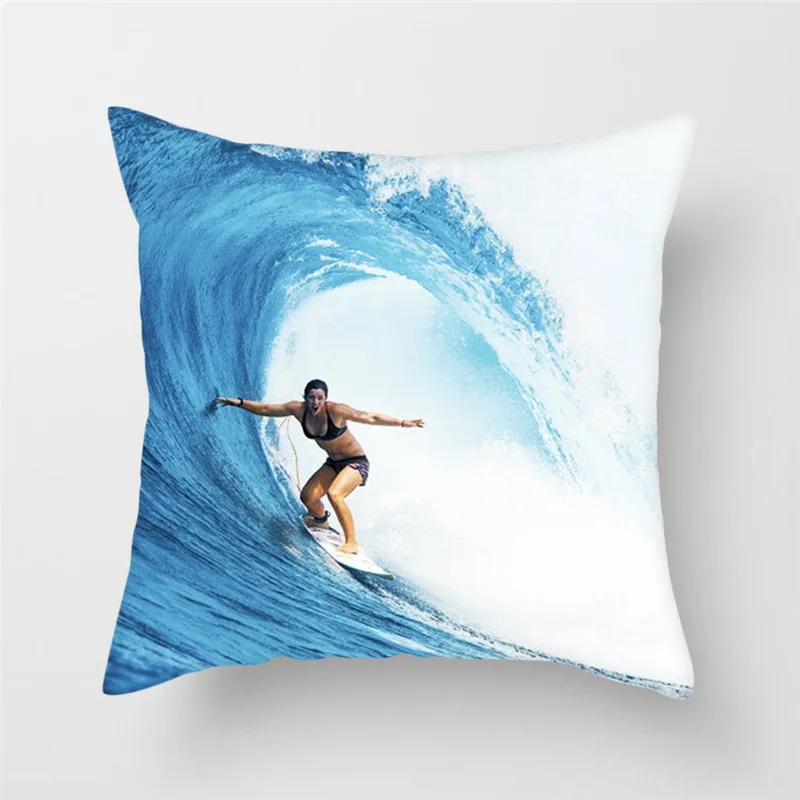 Спортивная наволочка для серфинга Fuwatacchi дивана спальни дома декоративные