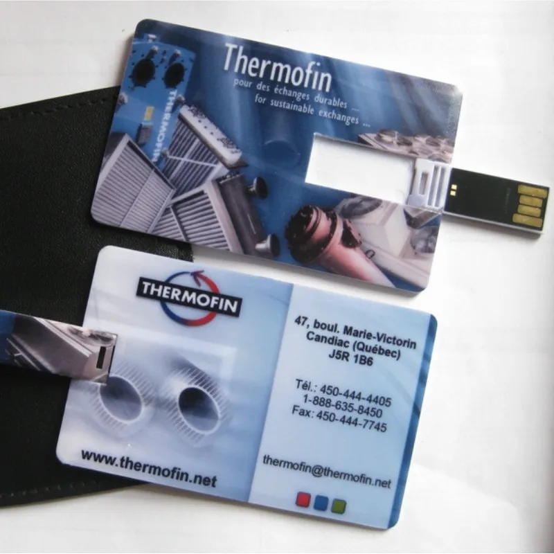 Водонепроницаемая пластиковая Визитная карточка USB флэш накопитель с