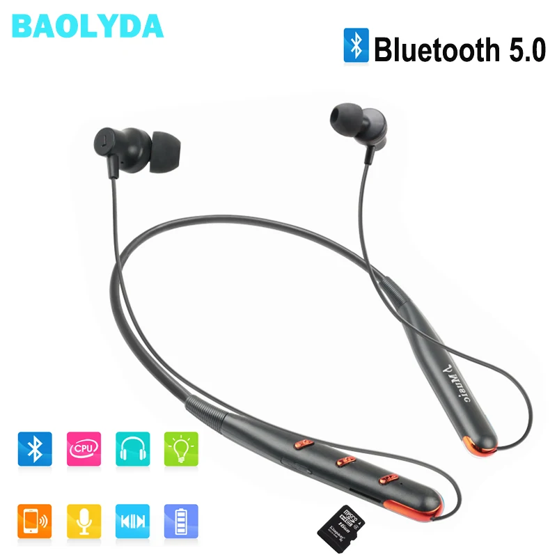 Baolyda новейшие беспроводные наушники Bluetooth 5 0 гарнитура бас стерео