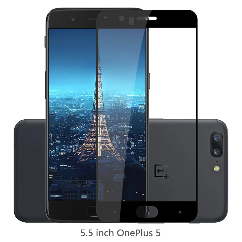 9H полное покрытие защитное стекло для Oneplus 5 T Защитное экрана T5 Oneplus5 пленка Glas ONE