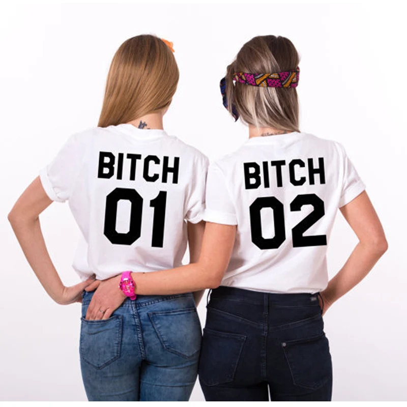 Забавная Женская футболка для девушек Tumblr с надписью 0: 02 Bff сестра модные топы Maglie