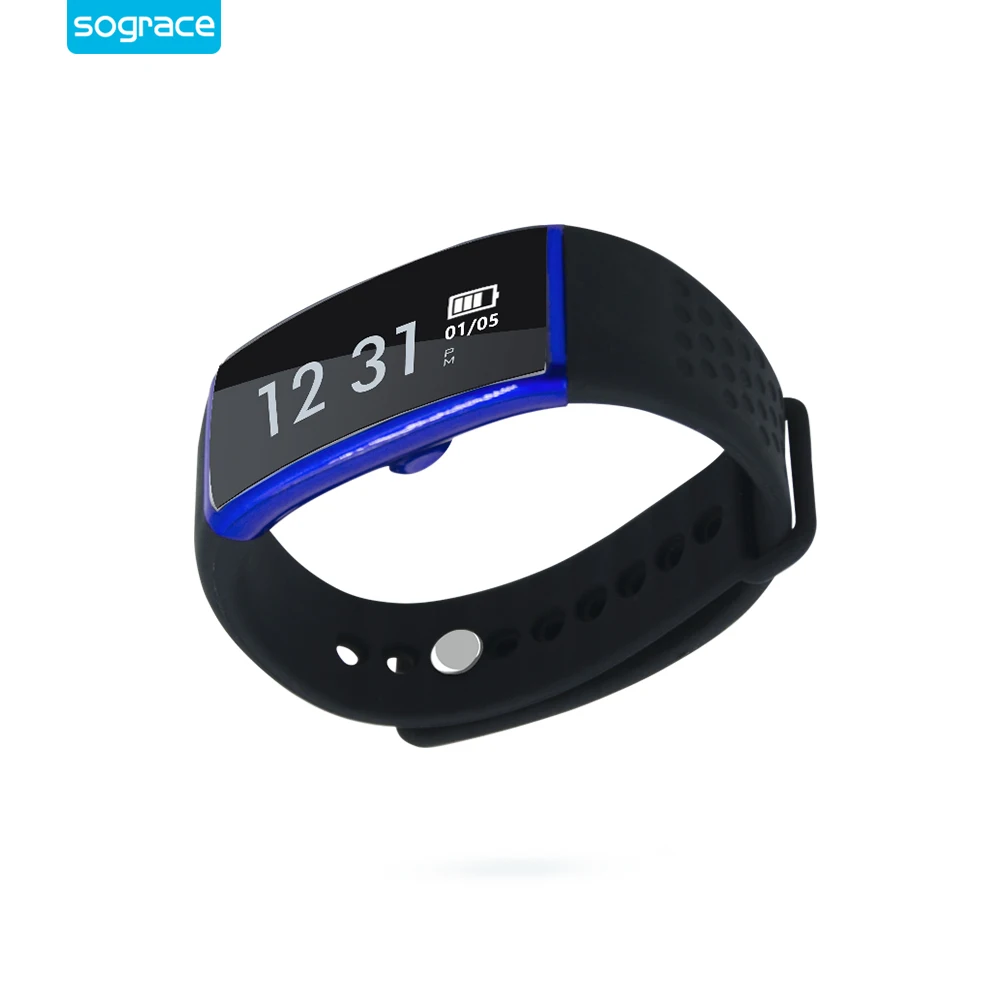 Sograce S08 OLED Smart Bracelet Bluetooth Heart Rate Monitor Alarm Clock Pedometer Weather Forecast Waterproof For Android iOS |