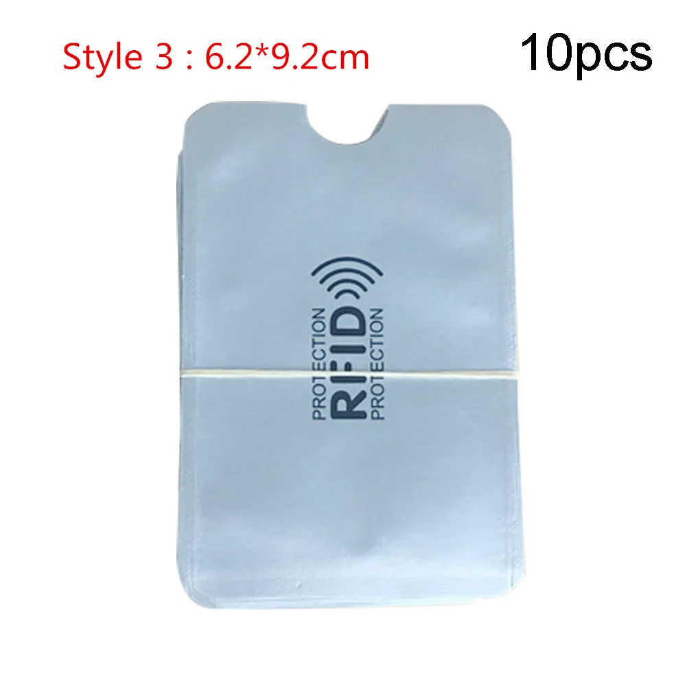 3 10 шт. удобный чехол для карт ультратонкий RFID Pro протектор держатель для карт прочный паспорт алюминий - Цвет: 3