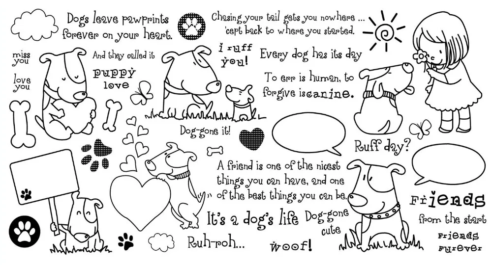 Прозрачные наклейки люблю собак для скрапбукинга &quotсделай сам&quot карты Альбом