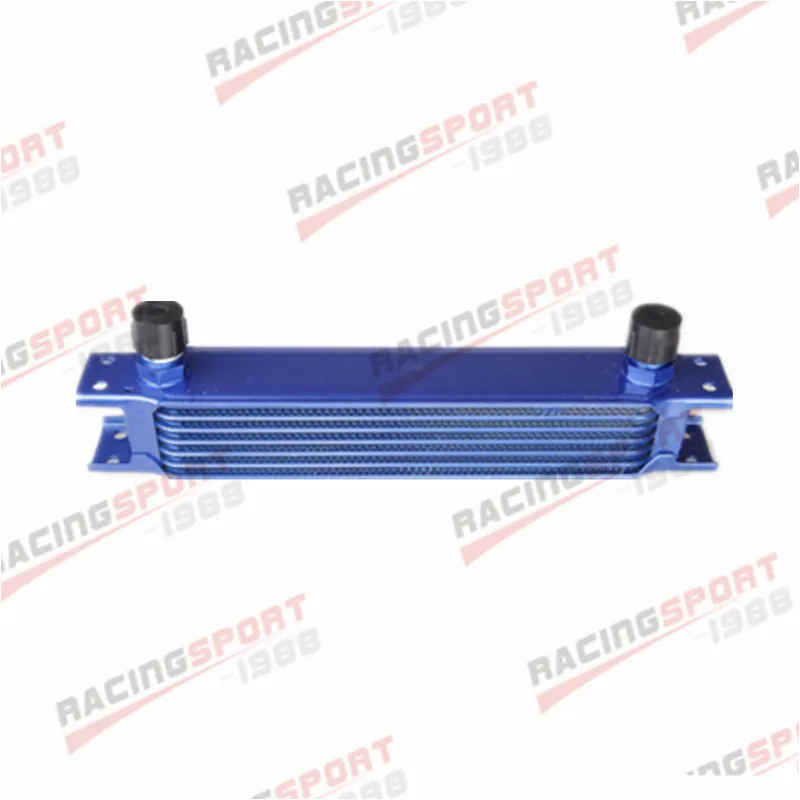 

Universal 7 Row AN10 Transmission Oil Cooler For Celica MR2 RSX SUPRA CB7 Blue