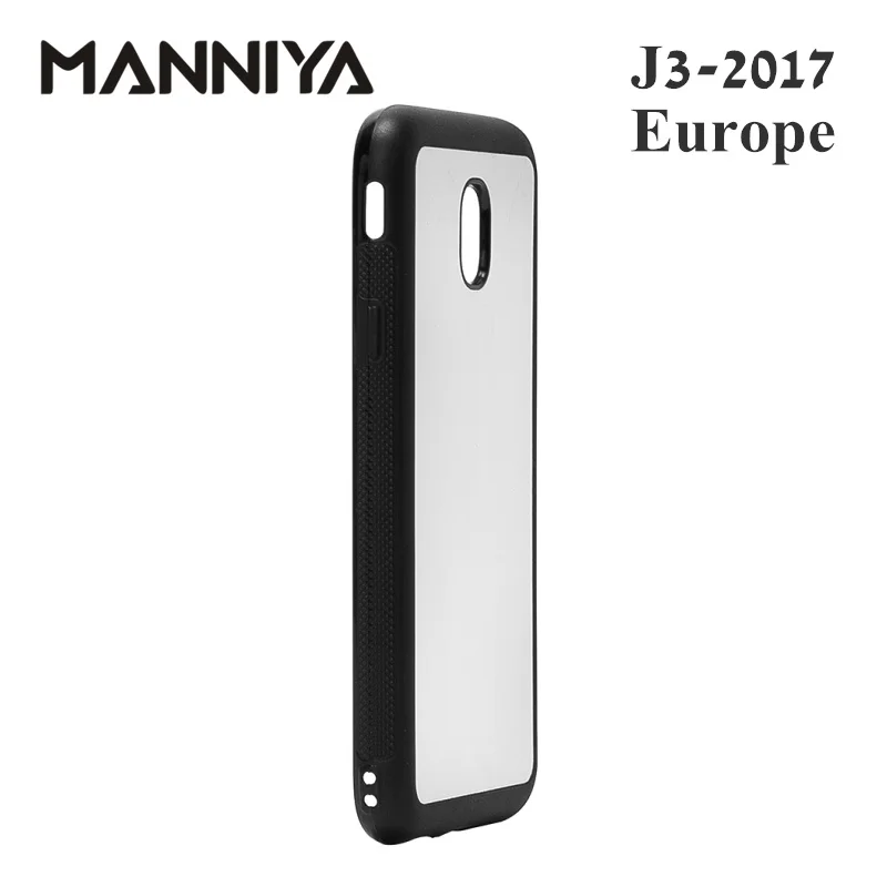 Manniya Blank резина для сублимации ТПУ чехол для Samsung Galaxy J3 J4 J5 J6 J7 J8 с Алюминий вставки 10 шт./лот