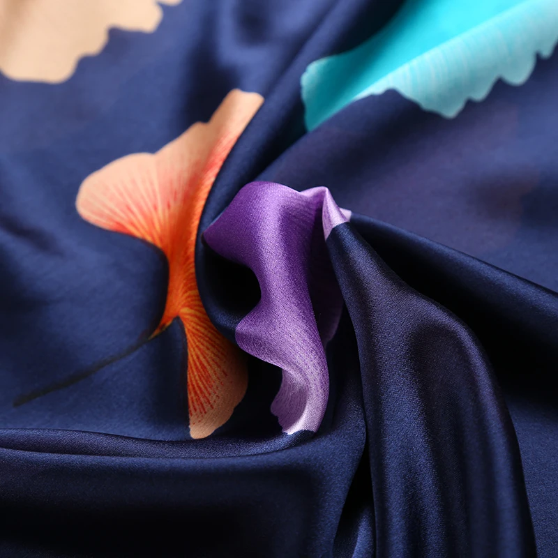 

[FEILEDIS] 2018 Silk Scarf Fashion Women's Shawl Multi-purpose Scarf Double-sided Replacement Use Scarf Series F1002