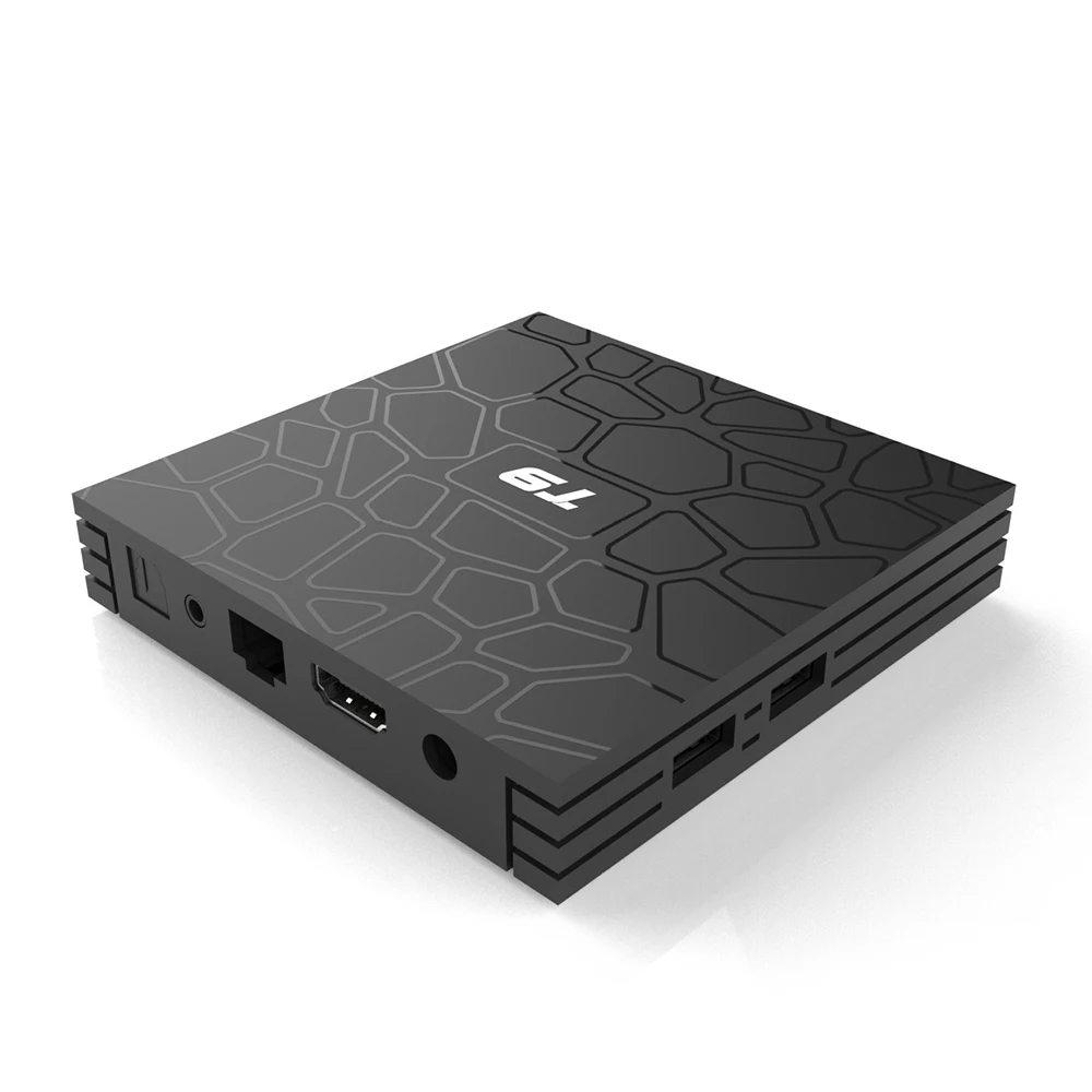 T9 4K Смарт ТВ коробка Android 8 1 двойной WiFi 2 4G Bluetooth 4 32G телеприставка RK3328