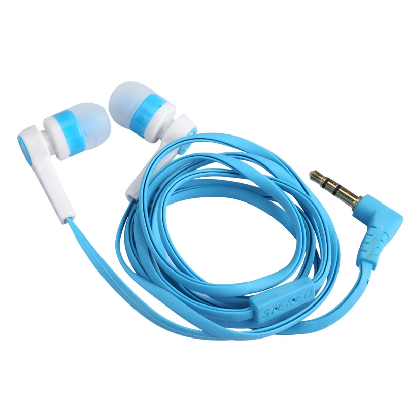 3.5 мм наушники-вкладыши Карамельный цвет наушники симметричные плоский кабель