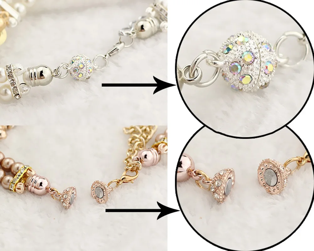 

Bracelet Watch Women Ladies Fashion Quartz-watch Female Clock Flower Imitation Pearl Chain Wrist Watches Quartz LXH
