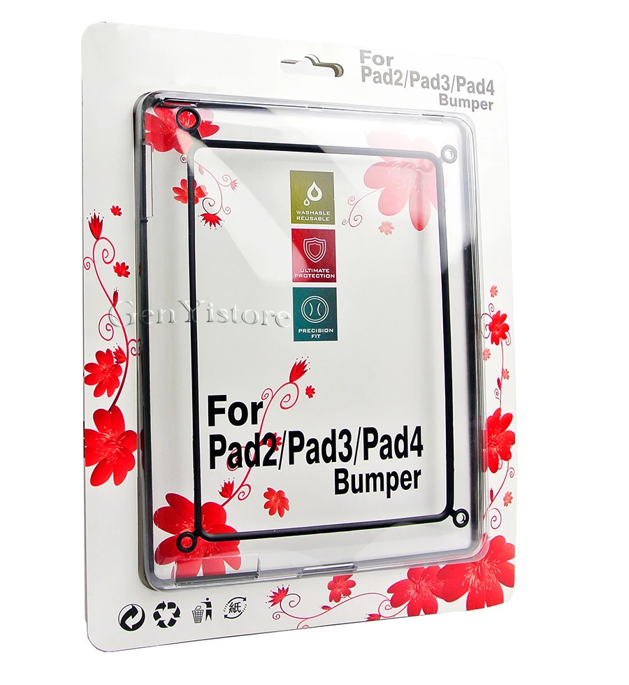Бампер чехол для Apple Ipad 2 3 4 ТПУ силиконовый Мода крышка 9.7 "дюймов Гибридный