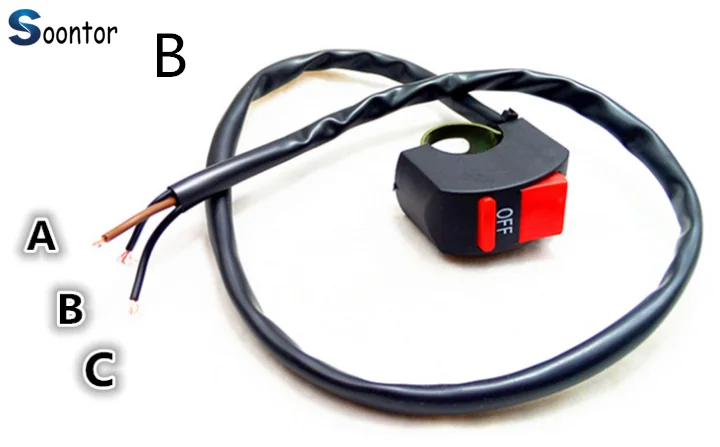 Переключатель рога поворотники вкл/выкл светильник 12V мотоцикл ниверсальный для