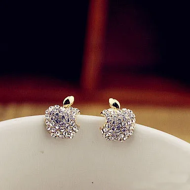 Женские серьги гвоздики с кристаллами ювелирные украшения для ушей|ear jewelry|fashion stud