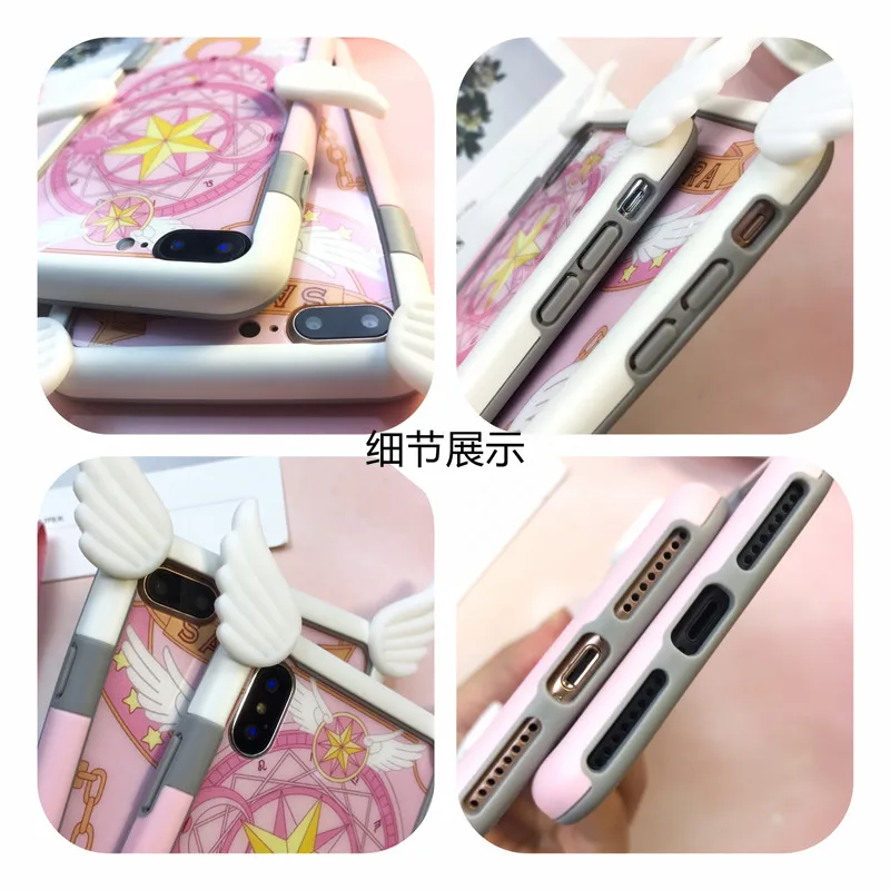 Чехол KINOMOTO SAKURA для iPhone 6 6S 7 8 Plus X| |
