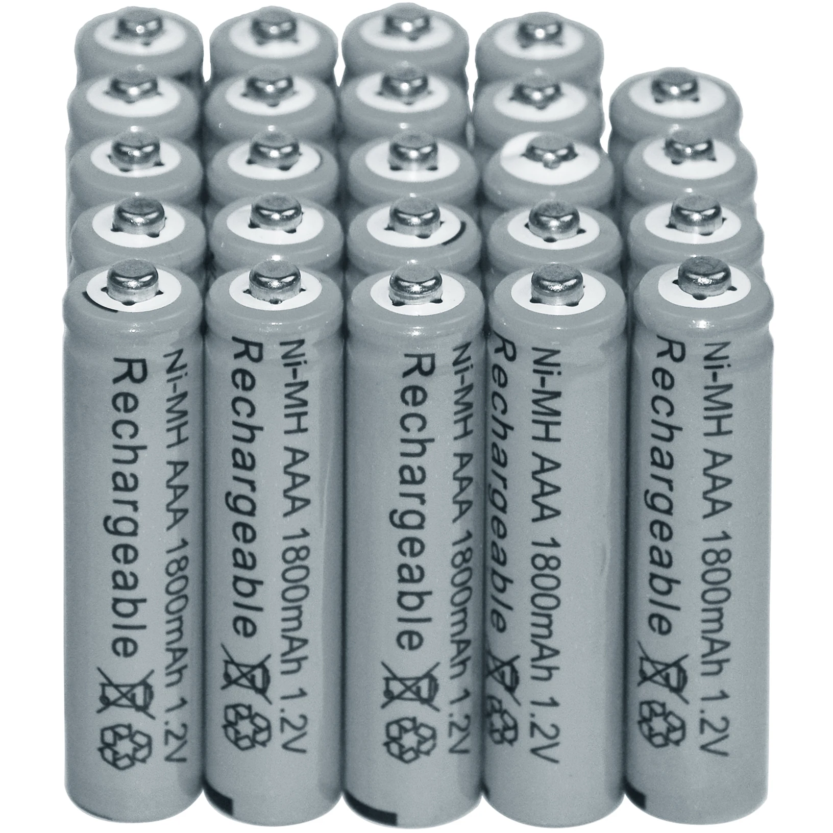 6/12/24/32/40 шт AAA 1800mAh 1 2 V Ni MH аккумуляторная батарея 3A серая ячейка MP3 RC игрушки|rechargeable