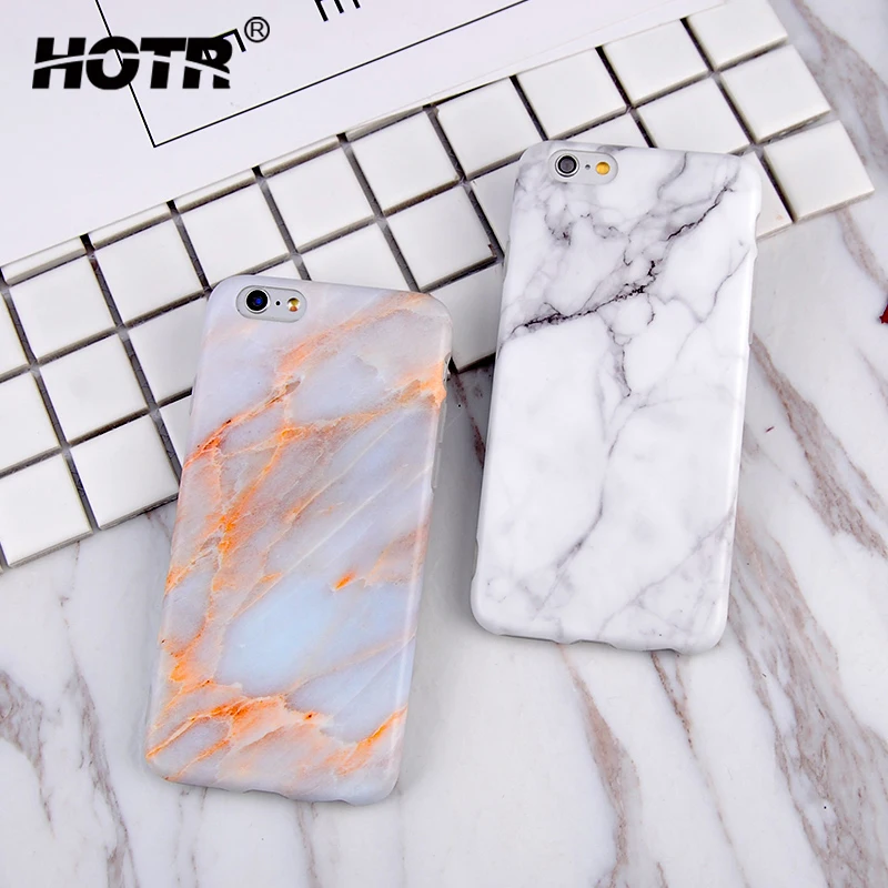 HOTR For iphone 7 Case Fashion Soft TPU Marble Stone Pattern Apple 6 6s plus Cover Phone Back |