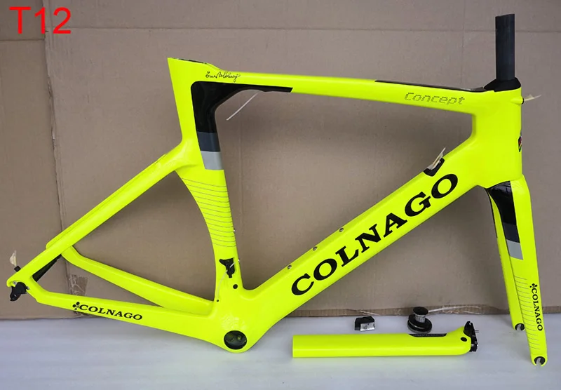Черный, красный T09 карбоновая рама Colnago рамочный велосипед набор углеродных дорожных Рам BB386 XXS/XS/S/M/L/XL доступно больше 8 цветов