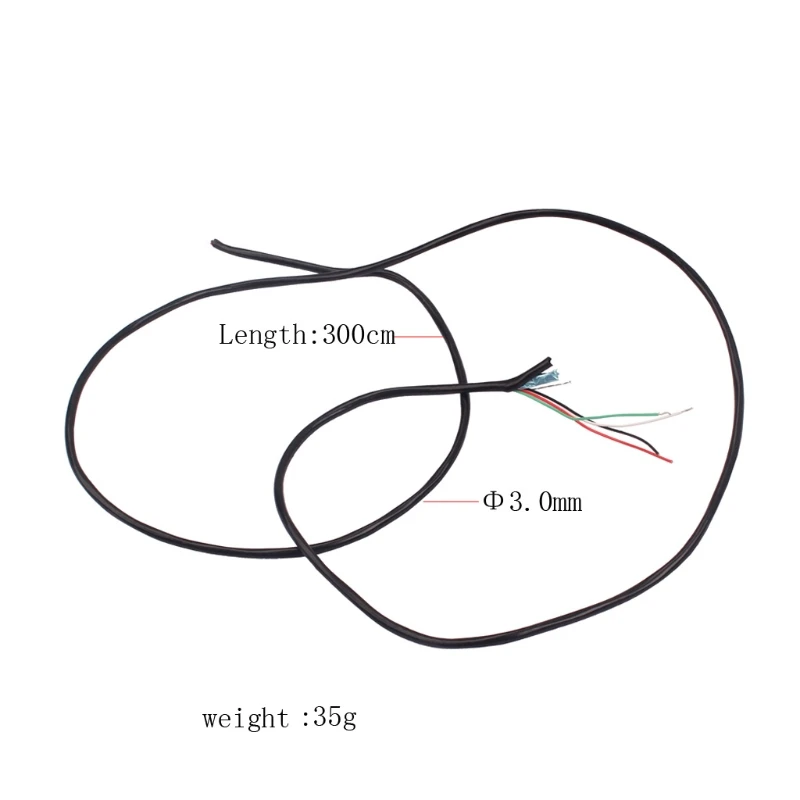 Shielded 4 Conductor Hookup Wire Guitar Pickup Cable 24AWG 3m Length Guitars Parts | Спорт и развлечения