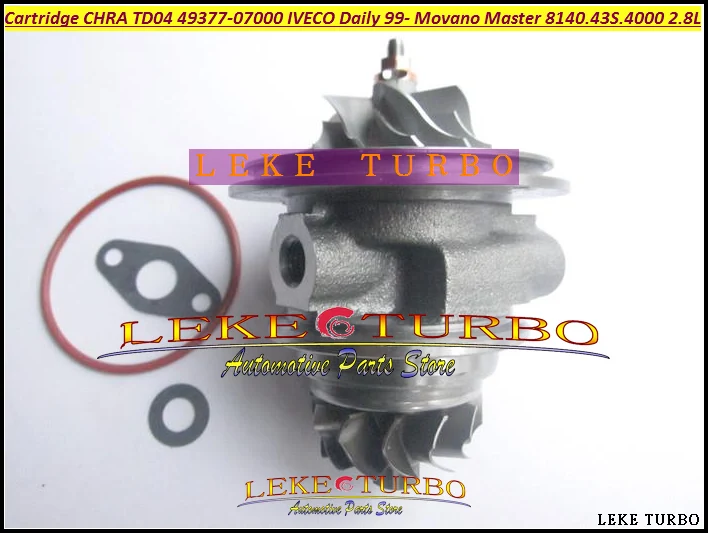 Бесплатная доставка Турбо картридж CHRA TD04L 49377 07000 53039880075 53039880034 454126 для IVECO