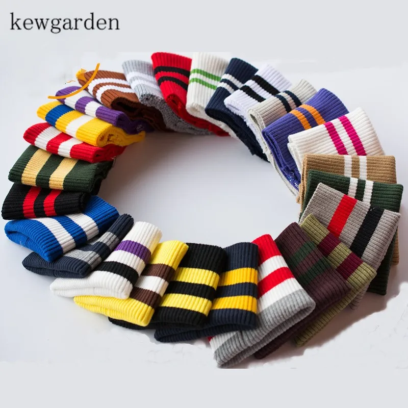 Полосатые ребристые манжеты Kewgarden 6*9 см аксессуары для одежды стрейчевая