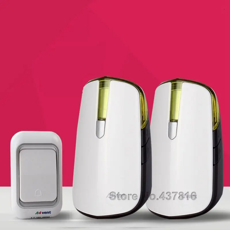 Домашний Беспроводной дверной звонок 1 передатчик + 2 приемника