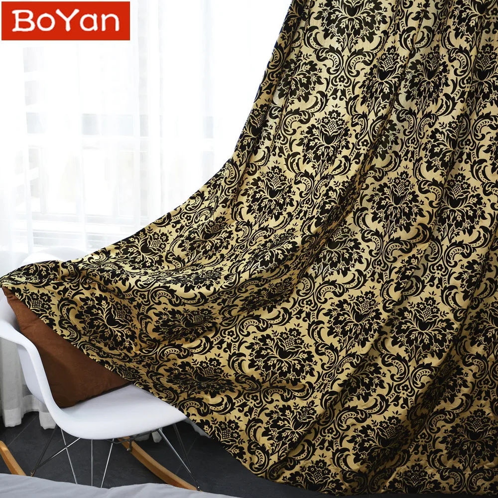 Новейшая Роскошная позолоченная Штора для гостиной Cortinas в постельных