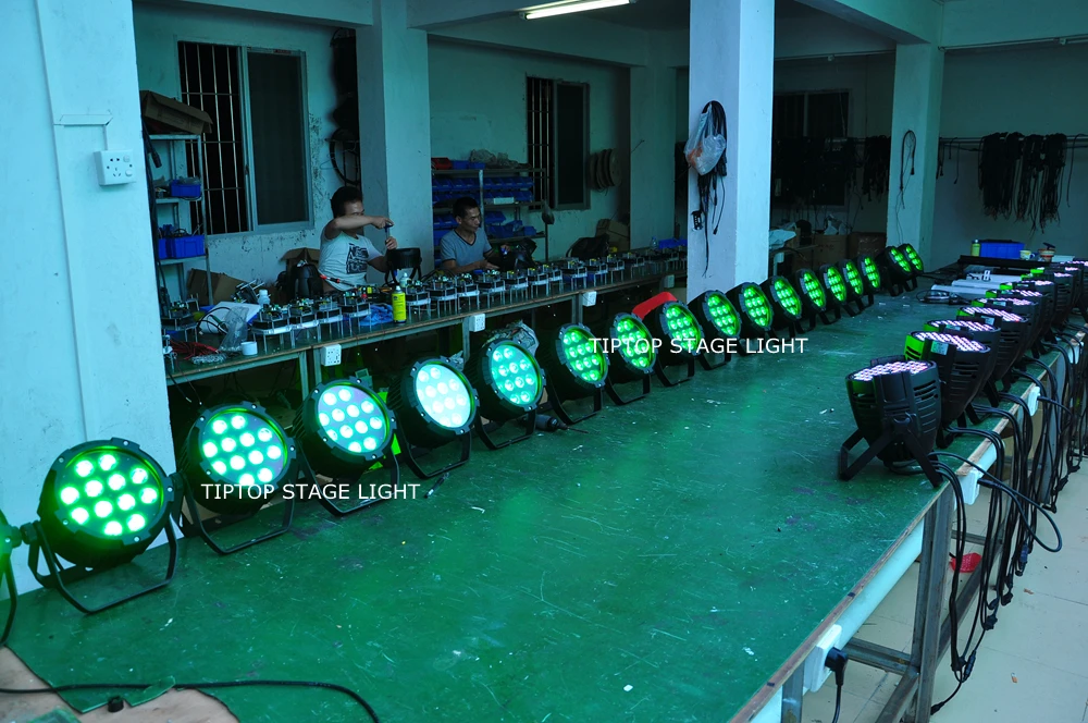 TIPTOP TP P52 сценическое оборудование Par 64 Can Lamp IP20 неводостойкий DMX 12x18W RGBWA UV