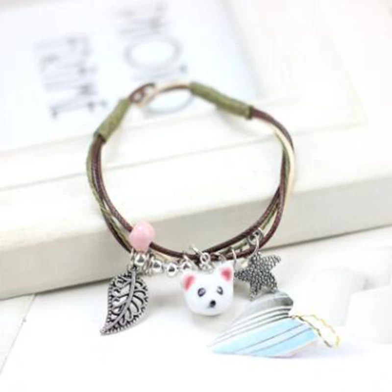 Для женщин ювелирные изделия простой мультфильм зверек сладкий небольшой свежий
