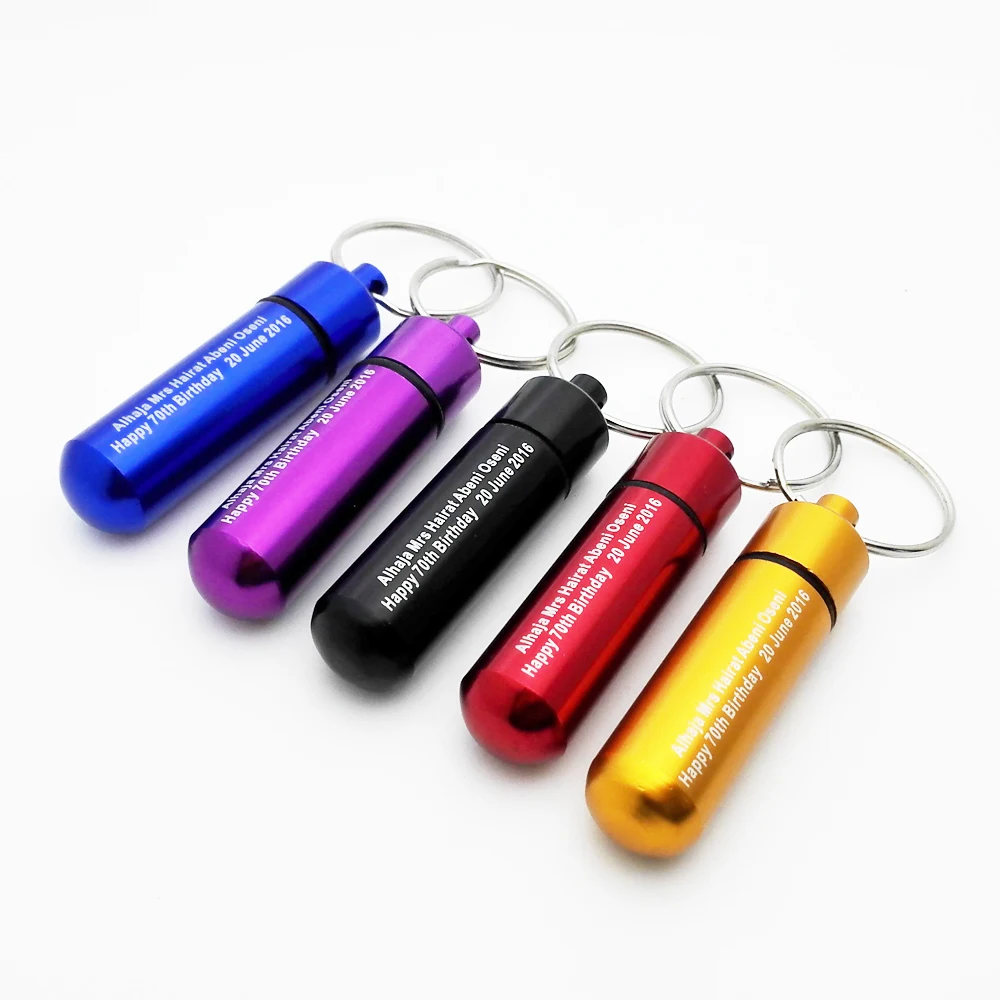 Cute Nursing supplies usefull bottles for pill easy to carry custom FREE with any text and wish words for the old person