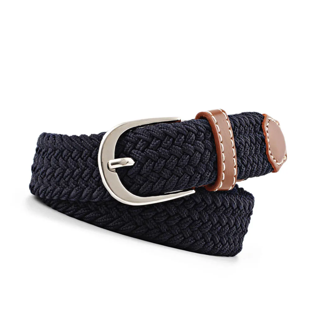 Пояс с эластичной резинкой на талии тканевые плетеные эластичные ремни пряжкой