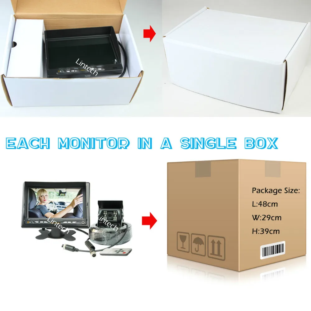 7 дюймовая Проводная камера заднего вида RV|rear view camera system|rear camerarear system |