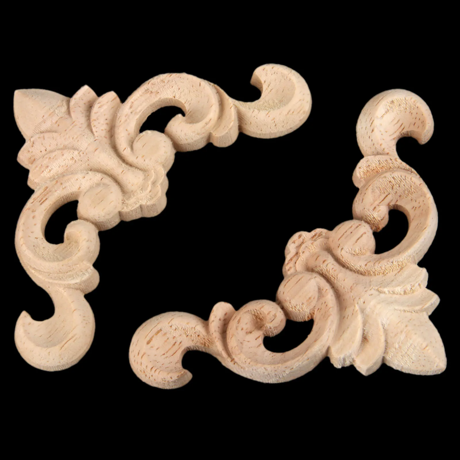 1 шт. наклейка с резьбой по дереву углу аппликация рама украшение для двери стены