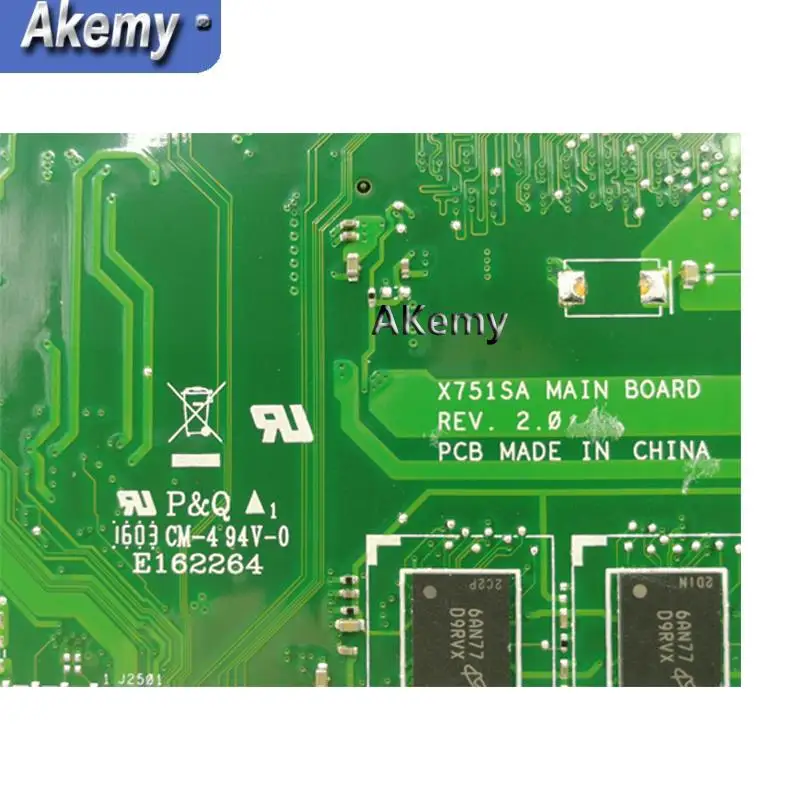 Akemy X751SA 4 ядра N3150 CPU Гб RAM материнская плата для ноутбука For Asus X751S X751SJ X751SV
