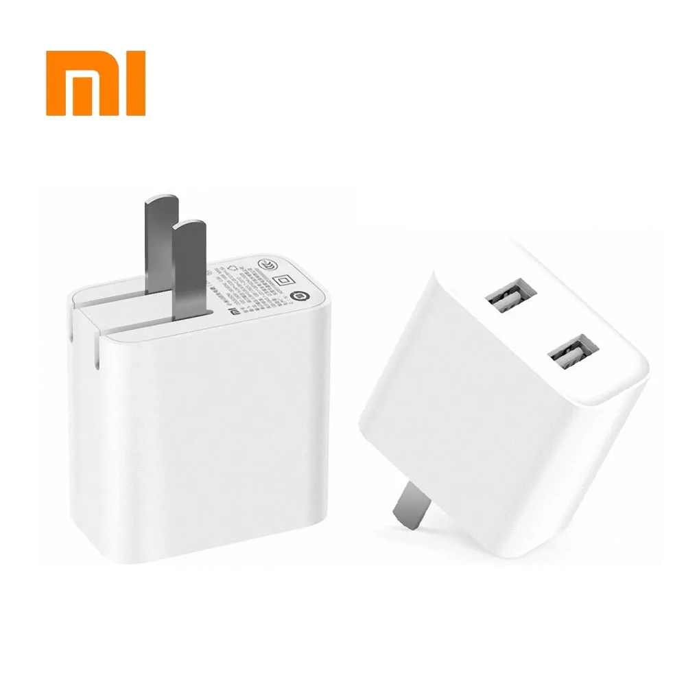 Оригинальное быстрое зарядное устройство Xiaomi USB 3 0 QC3.0 настенное 2USB 18 20 Вт MI dual usb