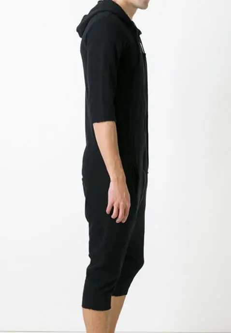 Мужской Свободный комбинезон с коротким рукавом | Мужская одежда