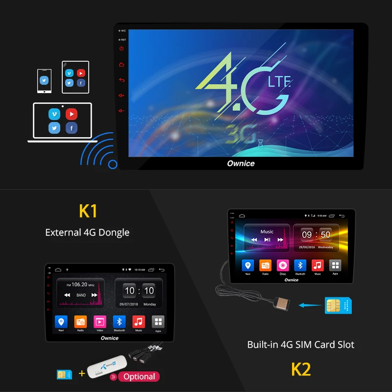 Ownice K1 K2 Octa core Android 8 1 автомобиль радио DVD GPS плеер для suzuki swift 2008 2014 4G Sim карты Carplay DAB +