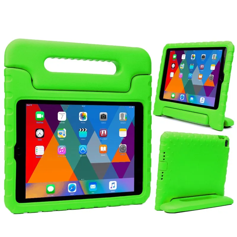 Green Противоударный дети жесткие детская корпус из пены EVA чехол для Apple iPad 2/3/4/9,7 дюйма A1395 A1416 A1458 Tablet PC - Цвет: Green