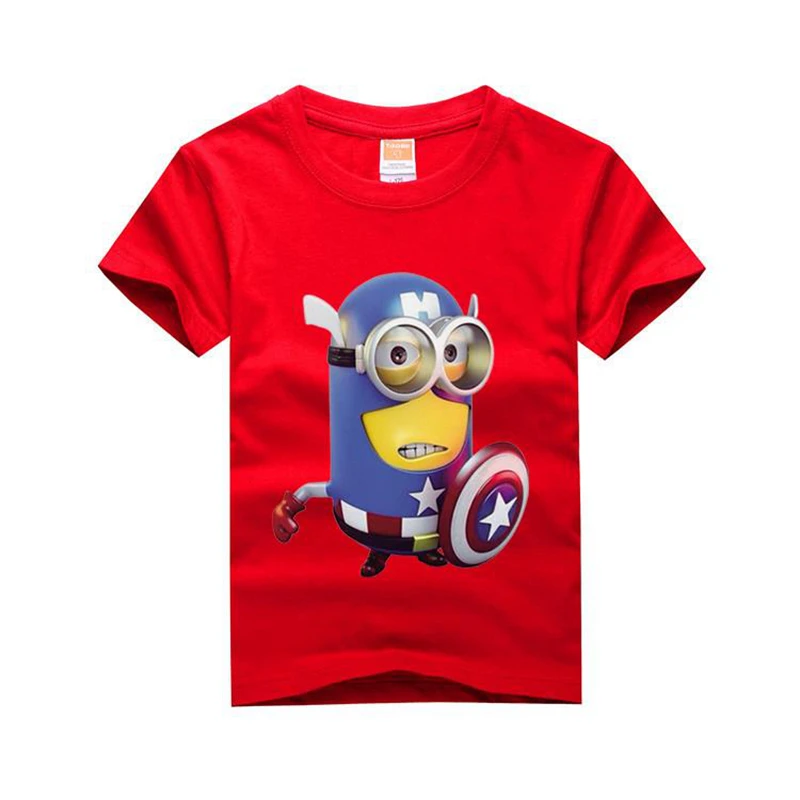 Детская футболка летние футболки для мальчиков с 3D принтом капитан 8 цветов