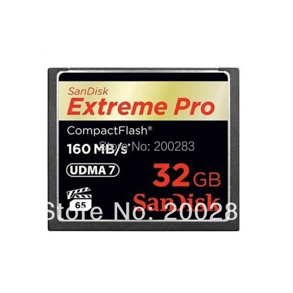 2014 новый SanDisk Extreme PRO CompactFlash карт памяти высокая скорость 1067 X 160 МБ / s CF карты 32 г