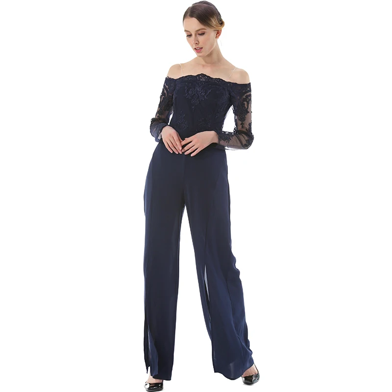 

2019 New Lace Splice Chiffon Rompers Summer Fashion Women sexy backless Casual beach chic Backless Side Split Long Rompers 677